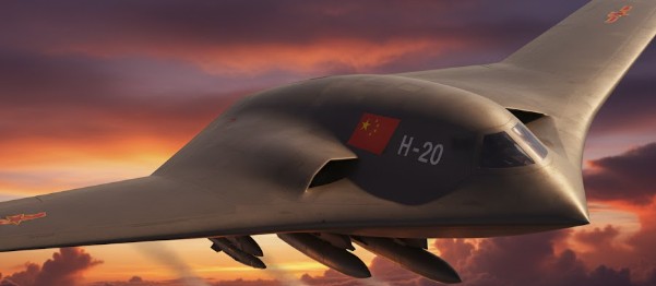 large stealth aircraft china model Xi'an H-20