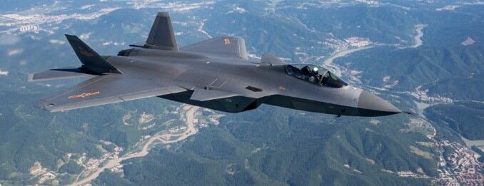 large stealth aircraft china  J-20