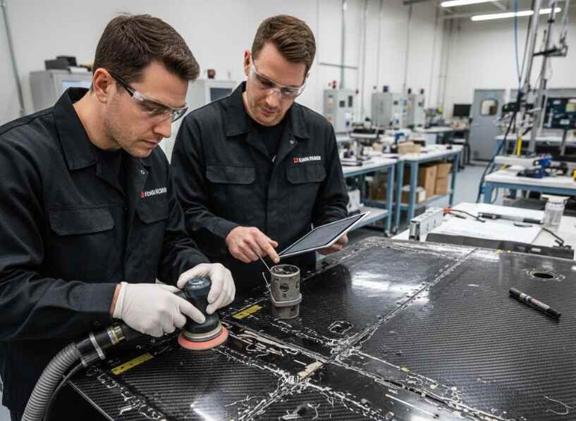 aircraft parts made of Composite mterial repair is critical