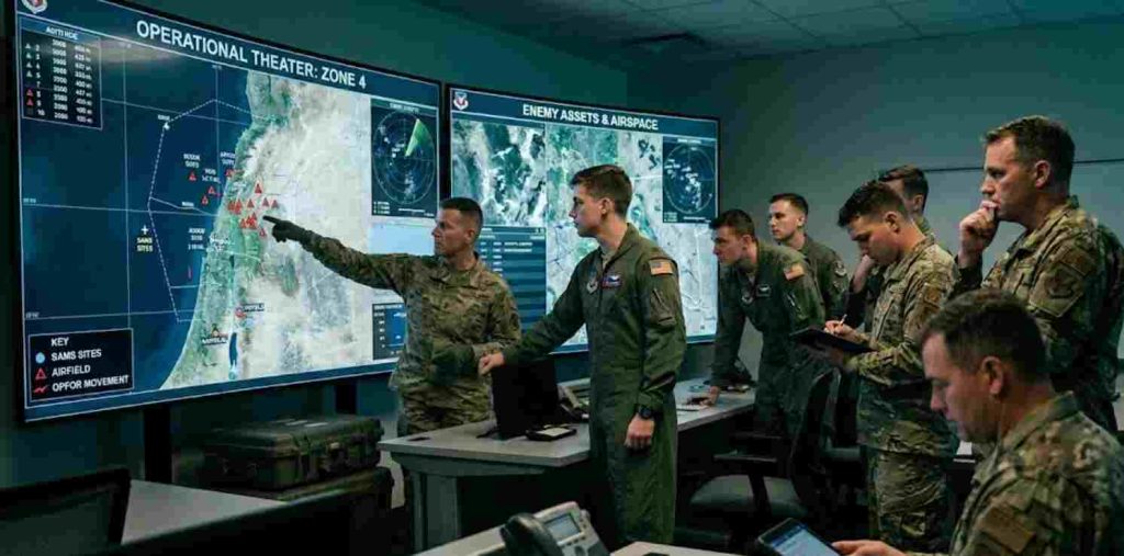 air combat mission briefing