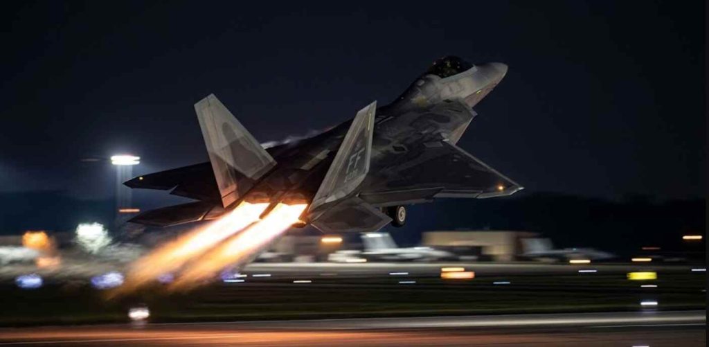 air combat mission take off for the strike